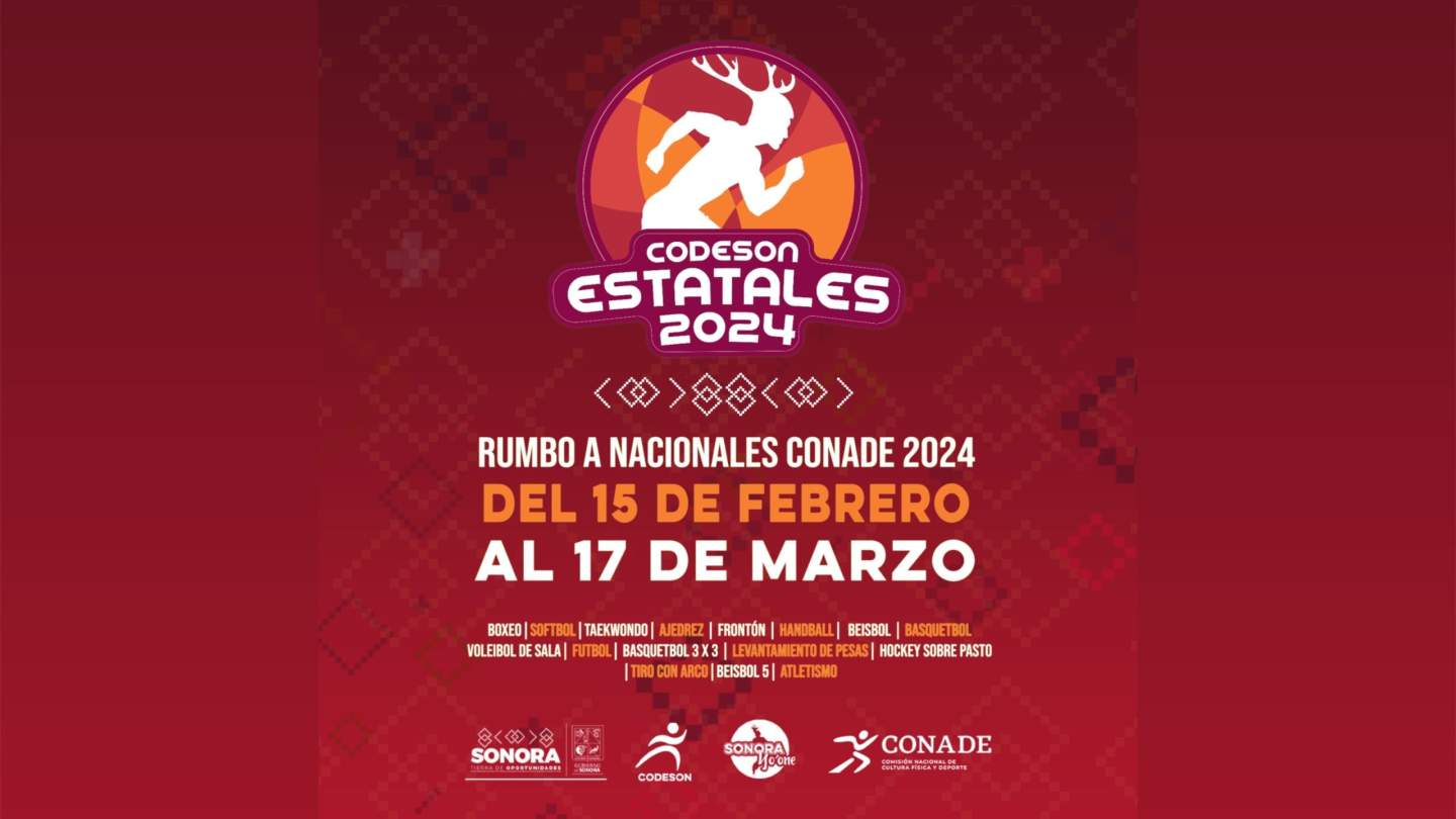 LANZAN CONVOCATORIA PARA LOS ESTATALES CODESON 2024